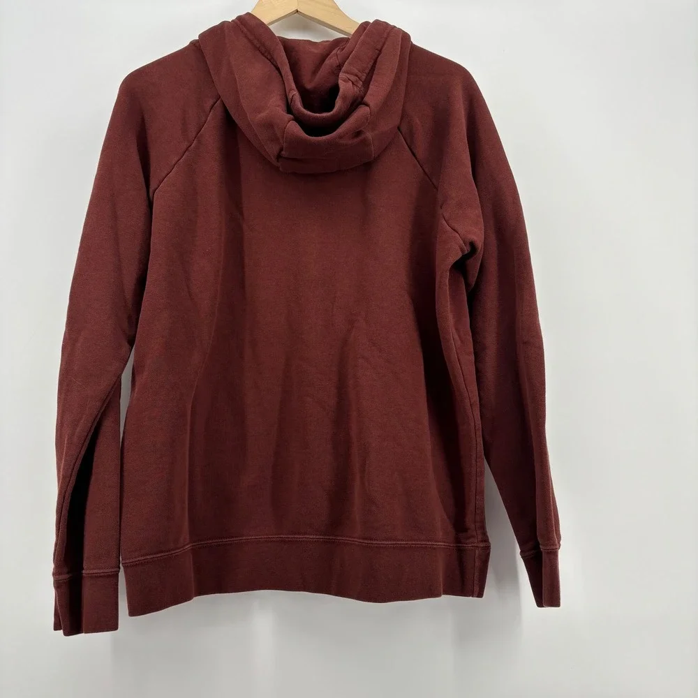 Nike Hoodie Large Brown White Logo Pullover Gorpcore Athleisure Streetwear Sport